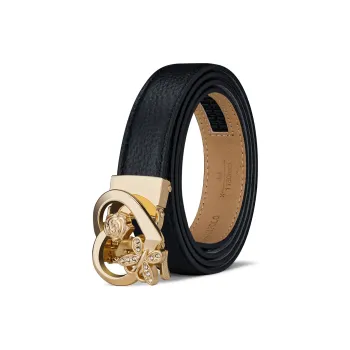 WilliamPOLO Cow Leather Leather Belts Women's Width: 2.5cm