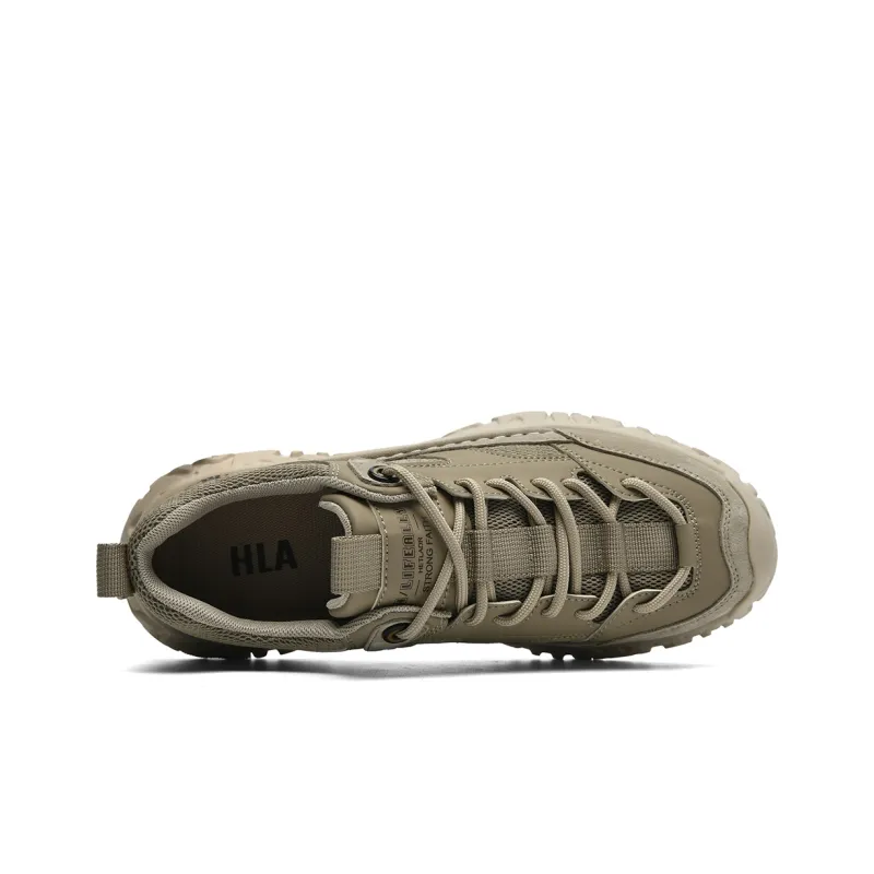 HLA Men's Shoes Vintage Trendy Breathable Athletic Shoes Running Wear-Resistant Height Increasing Casual Shoes-10