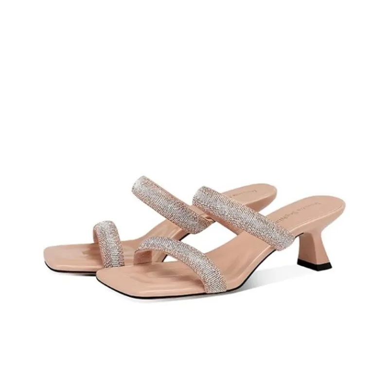 JESSICA SOPHIA Rhinestone Slide Slippers Women's-1