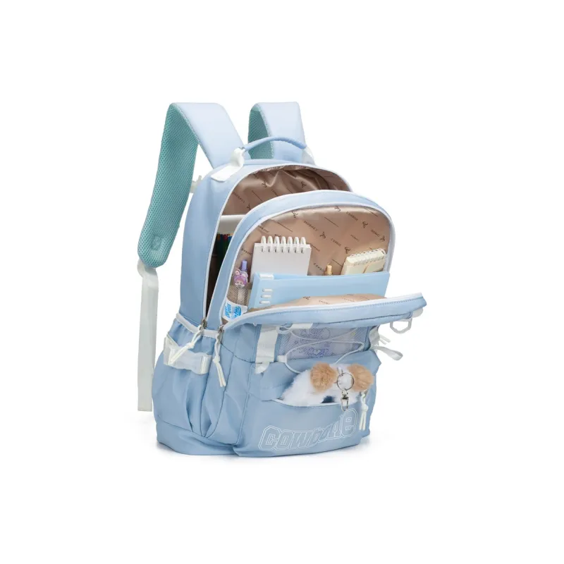 COWBONE Fabric Backpack Regular Women's White Blue-4
