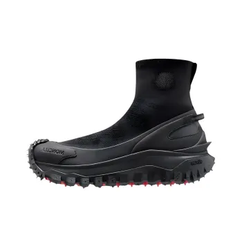 Moncler Trailgrip Round Toe High Top Sneakers
