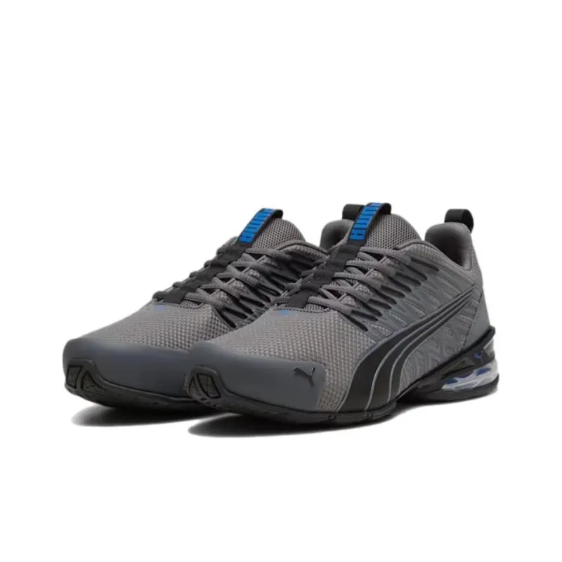 PUMA Voltaic Evo Anti Slip Wear Resistant Low Top Casual Running Shoes Men's Black Blue-3
