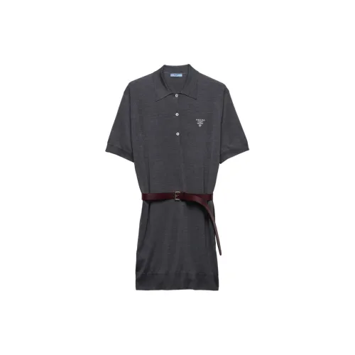 PRADA Belted Polo Dress