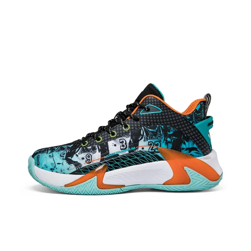 ANDEZHANMUSI Cushioning, Breathable, Slip Resistant Low Top Cushioning Technology Basketball Shoes Unisex-12