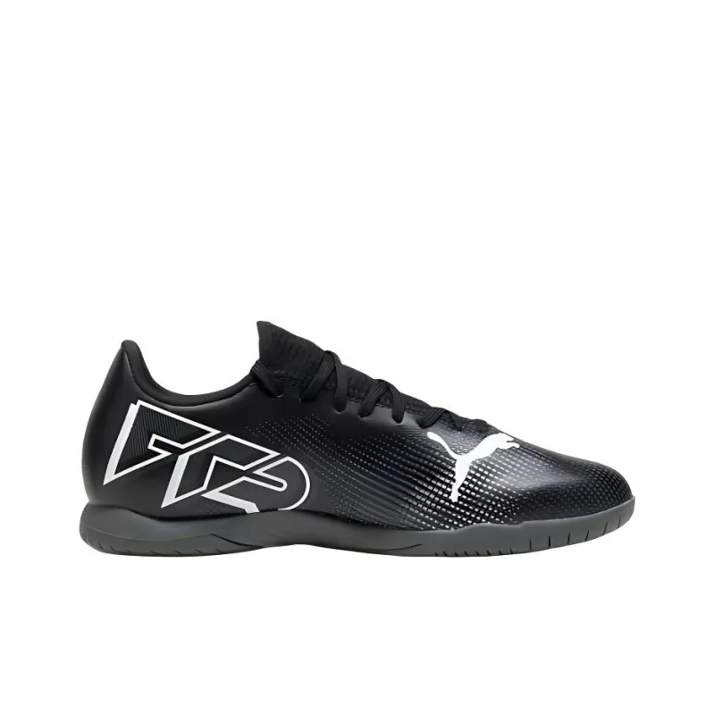 PUMA FUTURE 7 PLAY Anti Slip Wear Resistant Soccer Shoes Men's Black White-1