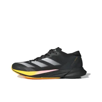 Adidas Adizero Adios 8 Cushioning Wear Resistant Low Top Marathon Running Shoes Women's Black Yellow