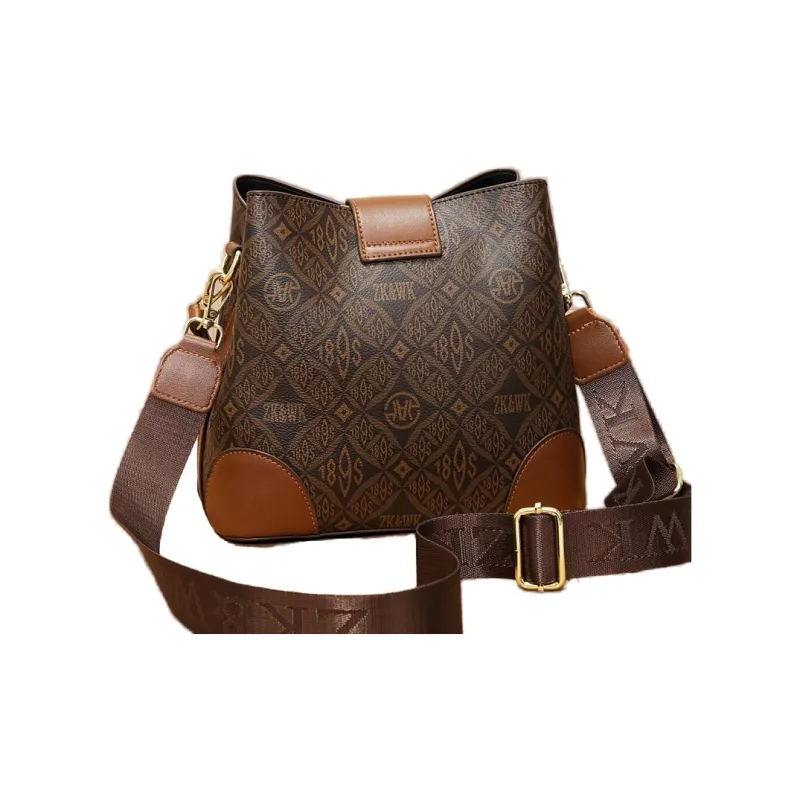 Weymond Pu Crossbody Handbag, Shoulder Bag Regular Women's Coffee/Earth Yellow/Ecru-16