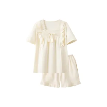O'MESIK Pajama Set Women's Fairy White