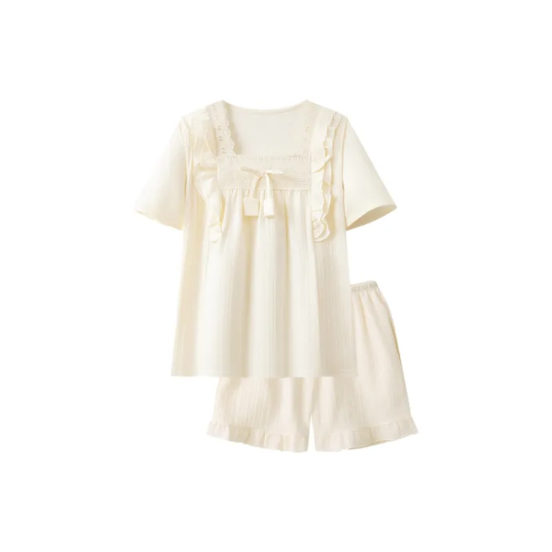O'MESIK Pajama Set Women's Fairy White-0