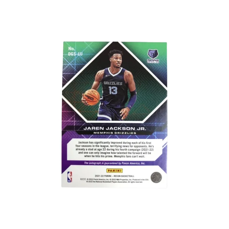 PANINI Jaren Jackson Jr. 2021 22 Recon Grizzlies 02/49 Refringence Autograph Card Product Access Sports Cards 1 Pc-1