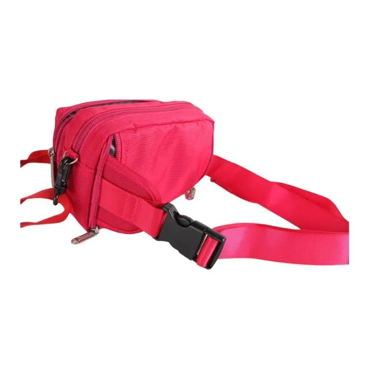 Diplomat Polyester Fanny Pack Medium Size Men's Black/Red-7