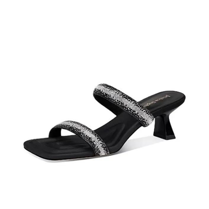 JESSICA SOPHIA Rhinestone Slide Slippers Women's-5