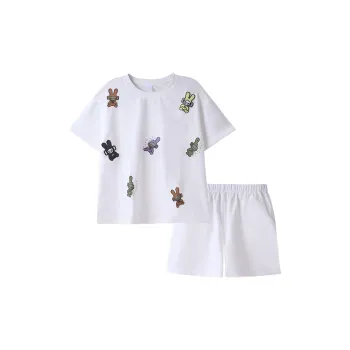 Fun Rabbit Pajama Set Women's Stellar White