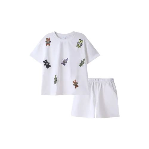 Fun Rabbit Pajama Set Women's Stellar White