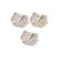M1155-G Set-Ribbed Lace Trim-White+White+White (3 Pack)