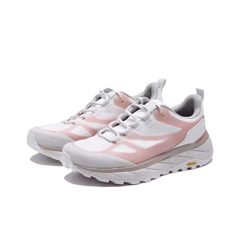 Jack Wolfskin Anti Slip Wear Resistant Low Top Trekking Shoes Women's Pink White-2