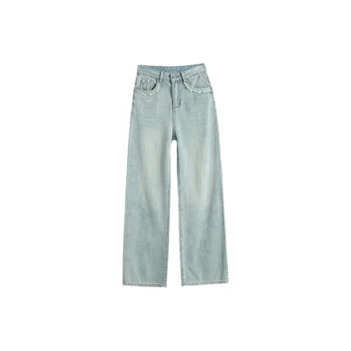 Pure Shimane Jeans Women's Nostalgic Blue Pants Single Style