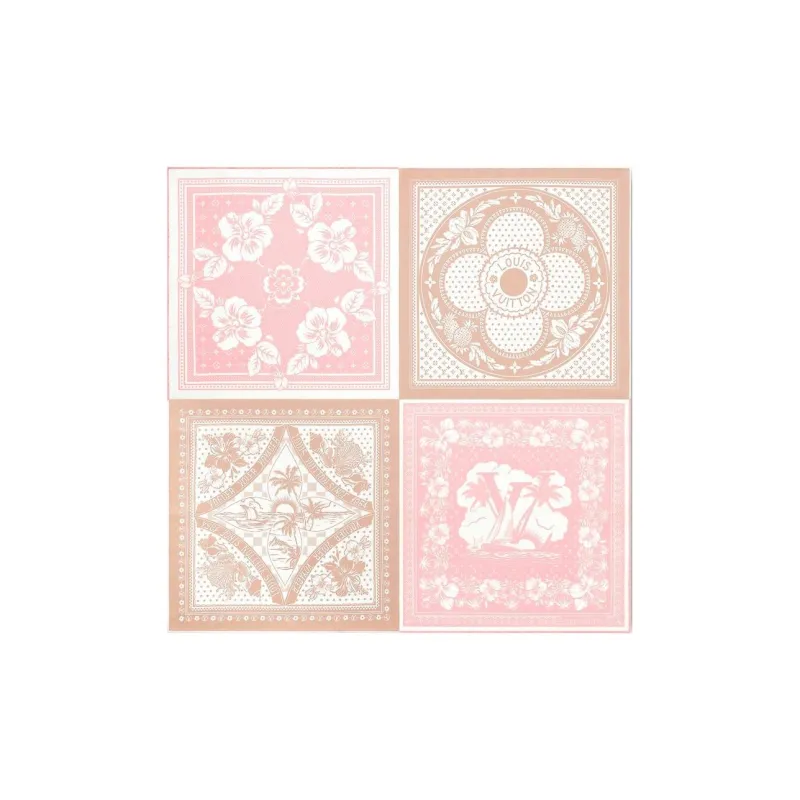LOUIS VUITTON Silk Scarves Unisex Multicolor-1