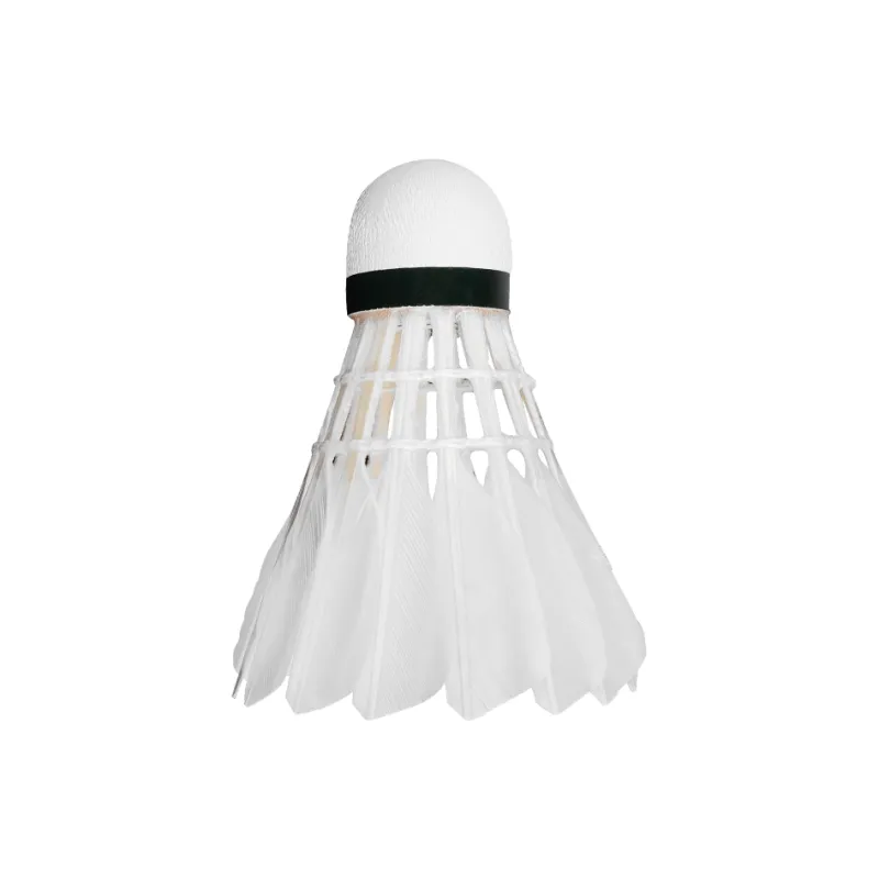 PEAK E10 Goose Feather Shuttlecock 12 Pack Goose Feather Training Shuttlecocks-1