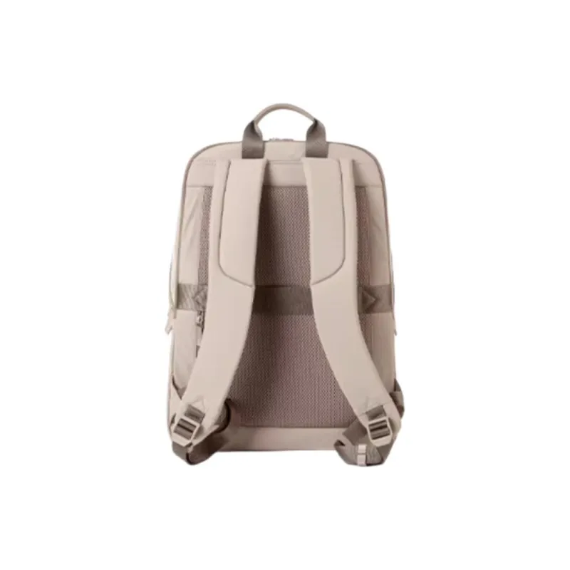 SAMSONITE Fabric Backpack Medium Size Men's Beige Yellow-3