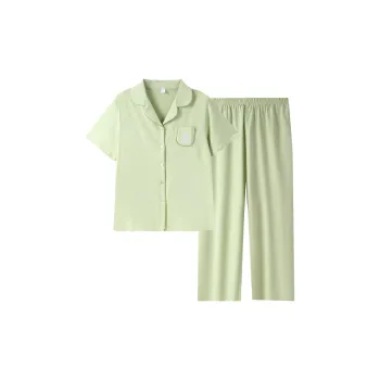 Fun Rabbit Pajama Set Women's Light Fruit Green