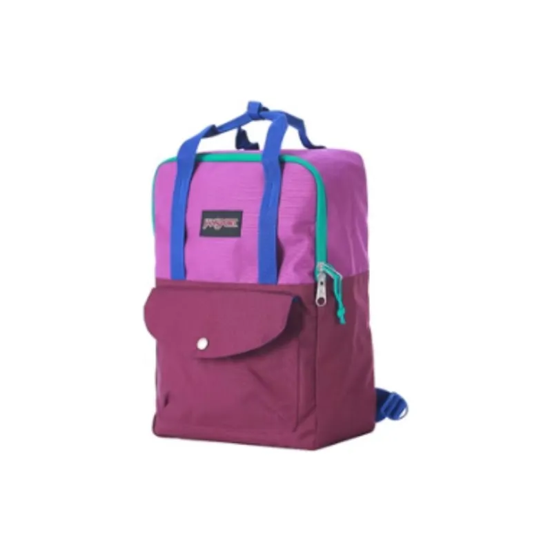 JanSport Polyester Backpack Medium Size Unisex Pink & Purple-1