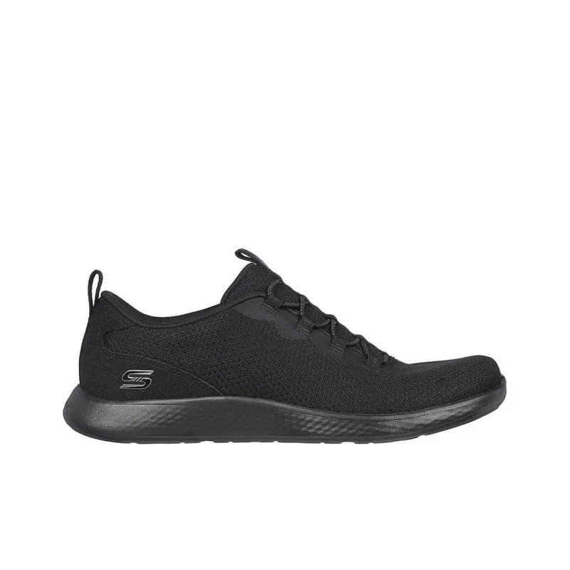 Skechers Relaxed Fit Air Cooled Wear-resistant And Lightweight Low-Top Casual Shoes Women's Black-1