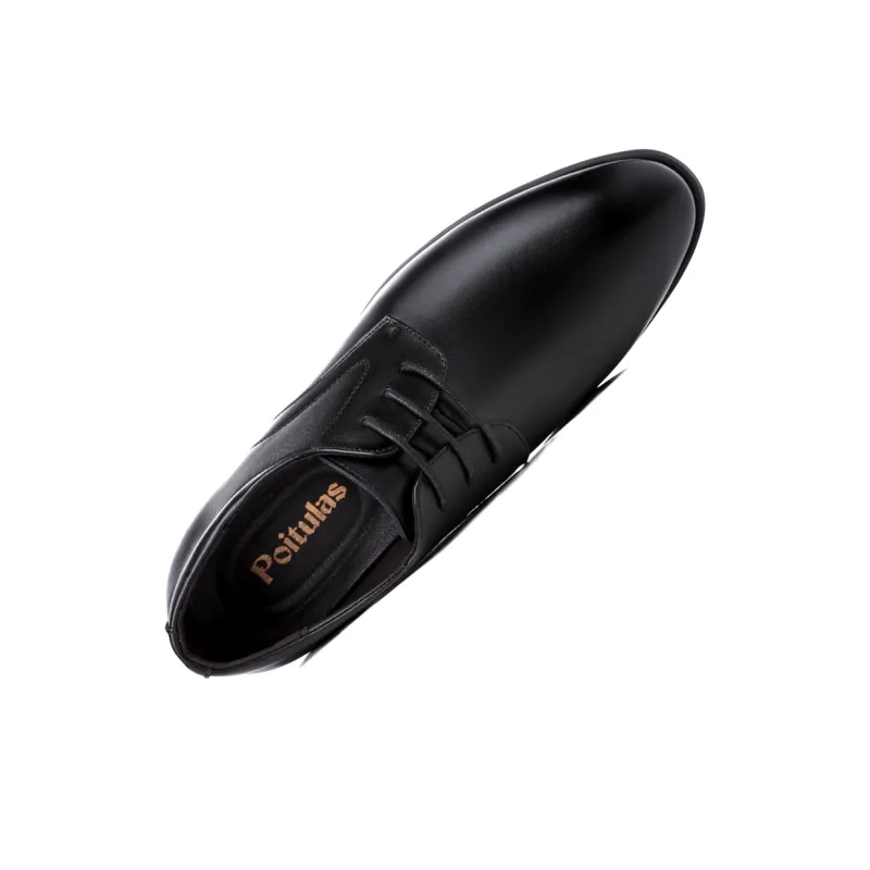 Poitulas Men's Casual Shoes Men Low Top Black-1