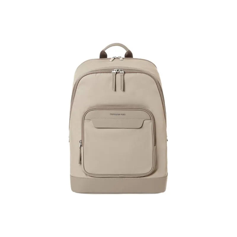 SAMSONITE Fabric Backpack Medium Size Men's Beige Yellow-0