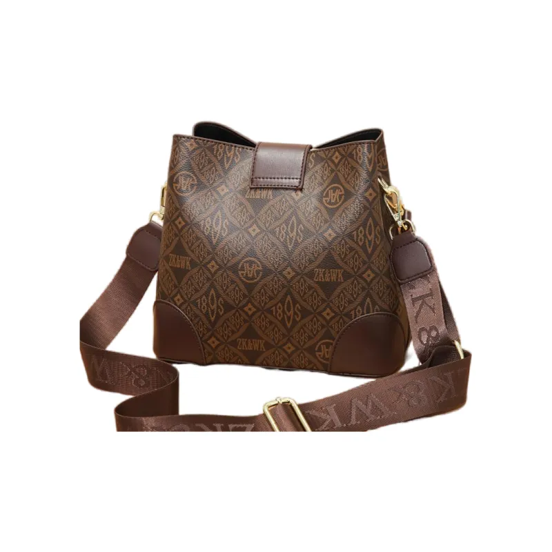 Weymond Pu Crossbody Handbag, Shoulder Bag Regular Women's Coffee/Earth Yellow/Ecru-7