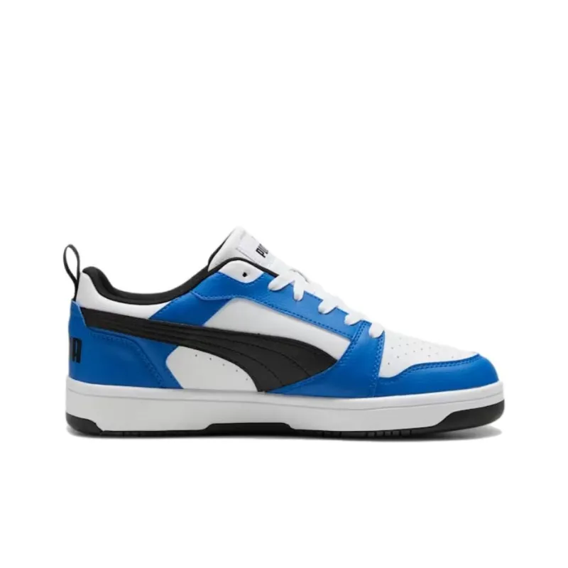PUMA Rebound V6 Anti Slip Wear Resistant Low Top Casual Shoes Unisex White Blue-1