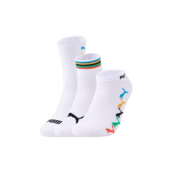 PUMA Socks Sets Unisex 3 Pack White