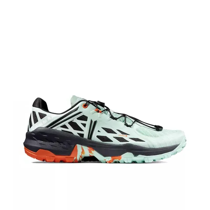 MAMMUT Sertig Anti Slip Wear Resistant Low Top Trekking Shoes Men's Green Black-1