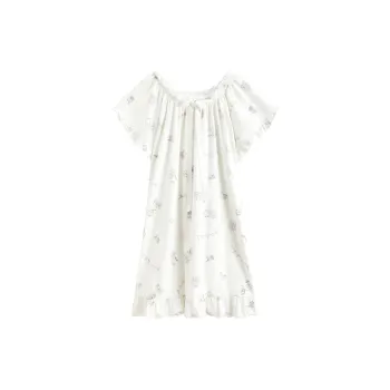 FENTENG Nightgown Women's White