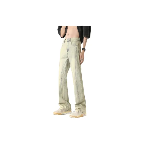 FALIAMS Jeans Unisex Yellow Mud