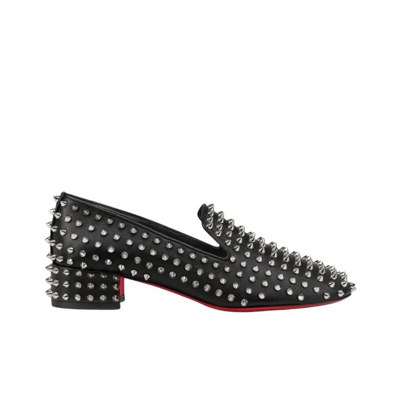 CL LUBOTING Spikeasy Loafers 3cm Women's Black-1