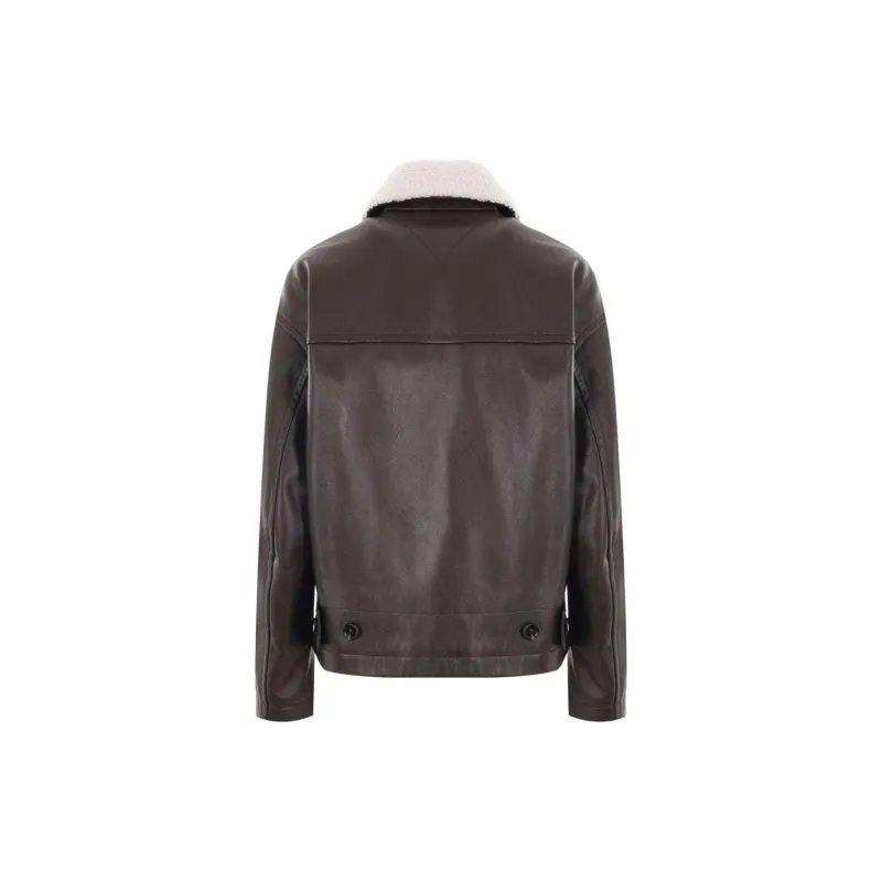 Bottega Veneta Long Sleeved Leather Jacket-2