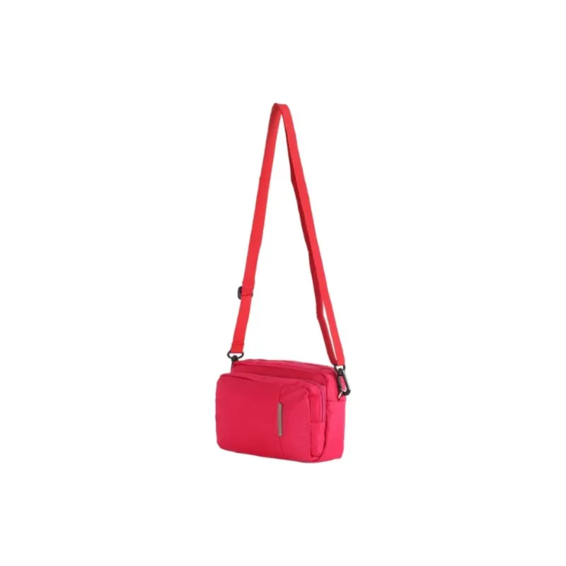 Diplomat Polyester Fanny Pack Medium Size Men's Black/Red-6