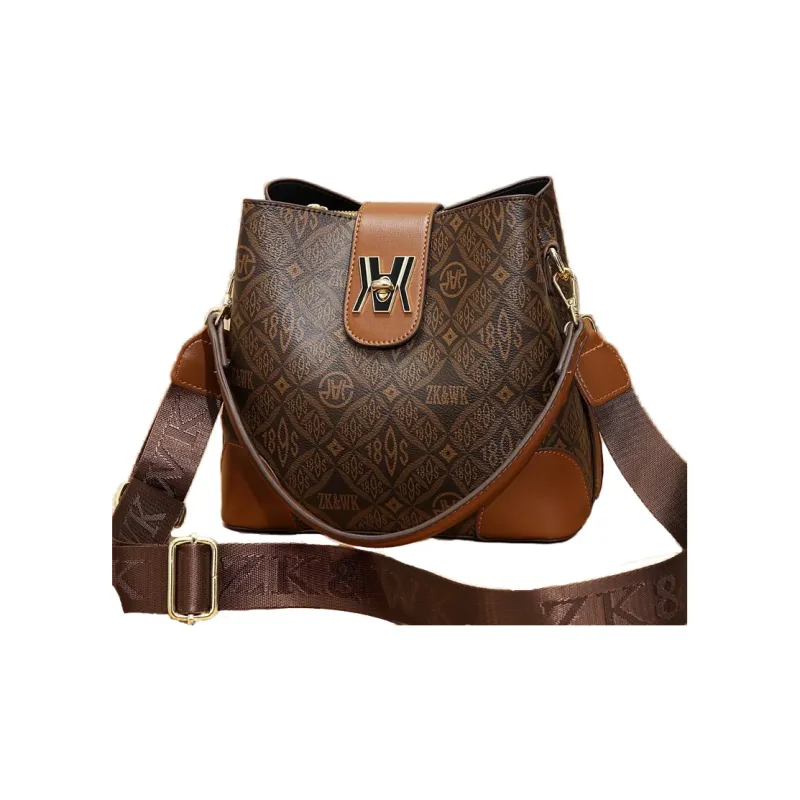 Weymond Pu Crossbody Handbag, Shoulder Bag Regular Women's Coffee/Earth Yellow/Ecru-13