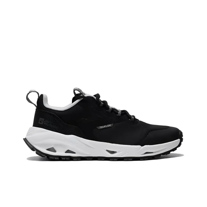 Jack Wolfskin Anti Slip Wear Resistant Low Top Trekking Shoes Women's Black White-1