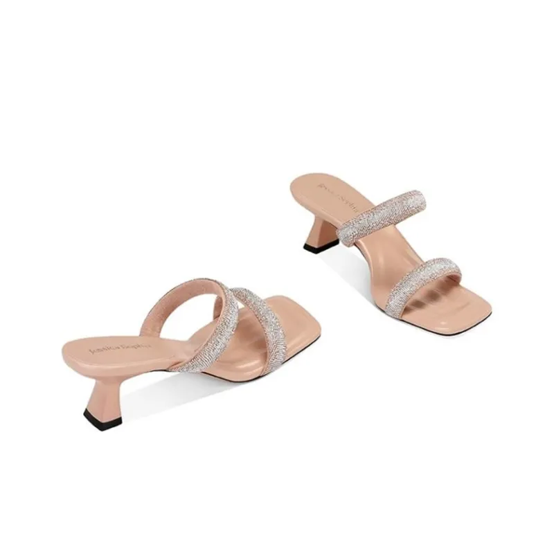 JESSICA SOPHIA Rhinestone Slide Slippers Women's-4