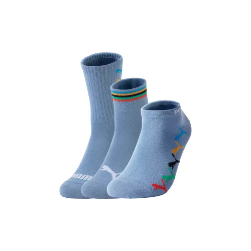 PUMA Socks Sets Unisex 3 Pack Blue