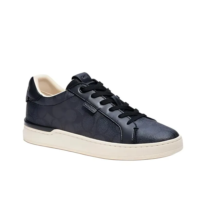 COACH Lowline Low-Top Skateboard Shoes Men's Black-2