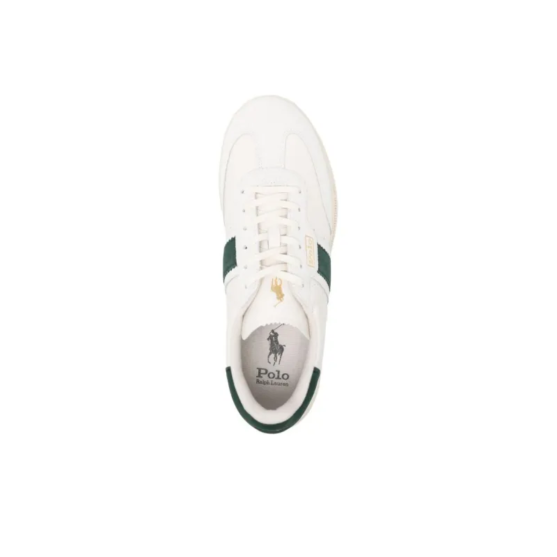 Polo Ralph Lauren Low Top Skateboard Shoes Men's White Green-4