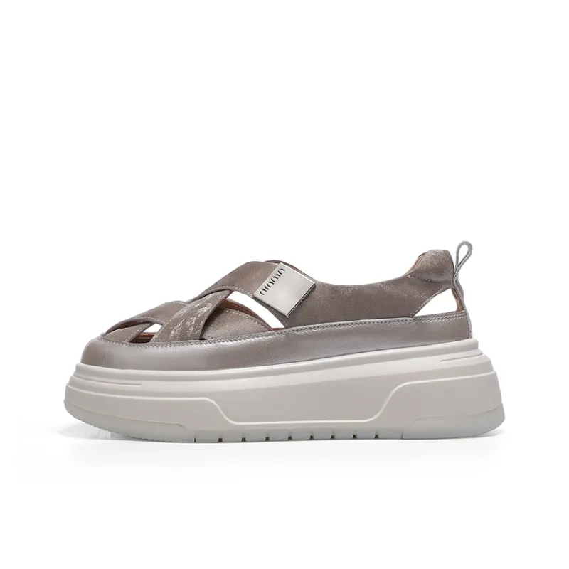 KEJIANNI Casual Shoes Women's White/Silver-11