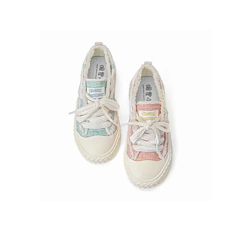 Crayon Shinchan Low Top Canvas Shoes Women's-4