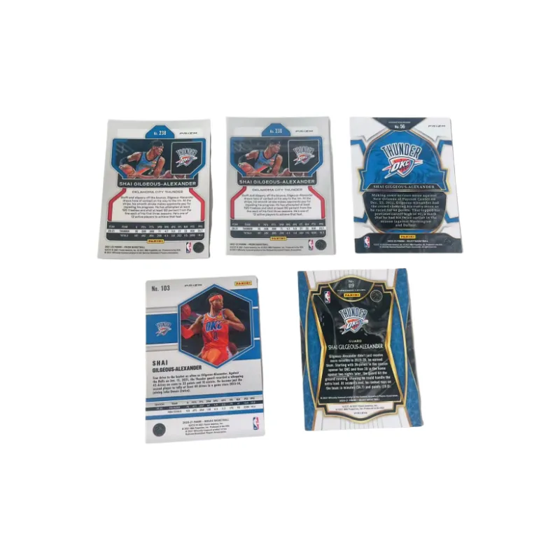 PANINI Thunder, Alexander, Refringence, Shai Gilgeous, Basketball Card, Card Product Access Sports Cards 5 Pcs-1