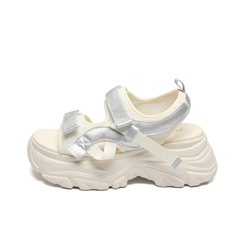 ZHR Beach Sandals Women's Beige, Gray Pink-0