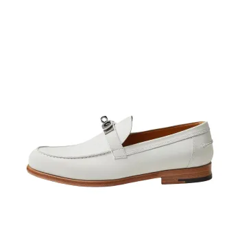 HERMES Destin Loafers Men's White