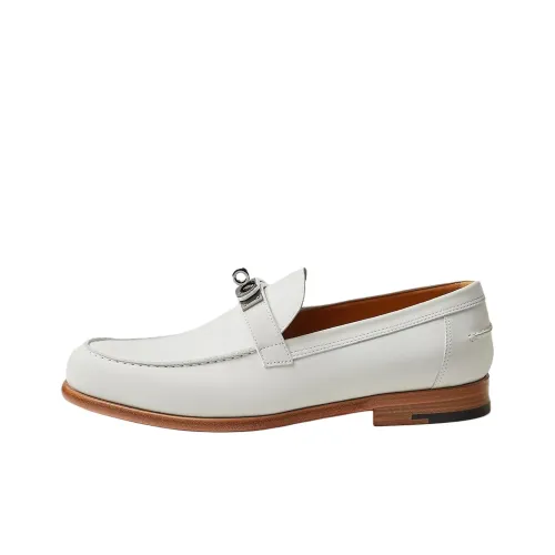 HERMES Destin Loafers Men's White